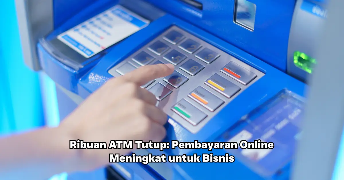 Ribuan ATM tutup karena meningkatnya pembayaran online di Indonesia