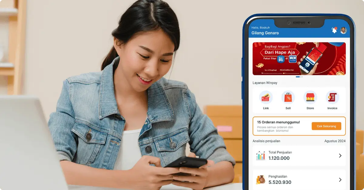 Terima pembayaran digital untuk bisnis dengan aplikasi Winpay